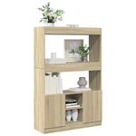 Casa si Gradina - Mobilier - Biblioteci si rafturi - Biblioteci - Dulap inalt, stejar sonoma, 92x33x140 cm, lemn prelucrat - Infinity.ro