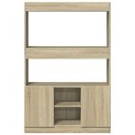 Casa si Gradina - Mobilier - Biblioteci si rafturi - Biblioteci - Dulap inalt, stejar sonoma, 92x33x140 cm, lemn prelucrat - Infinity.ro