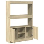 Casa si Gradina - Mobilier - Biblioteci si rafturi - Biblioteci - Dulap inalt, stejar sonoma, 92x33x140 cm, lemn prelucrat - Infinity.ro