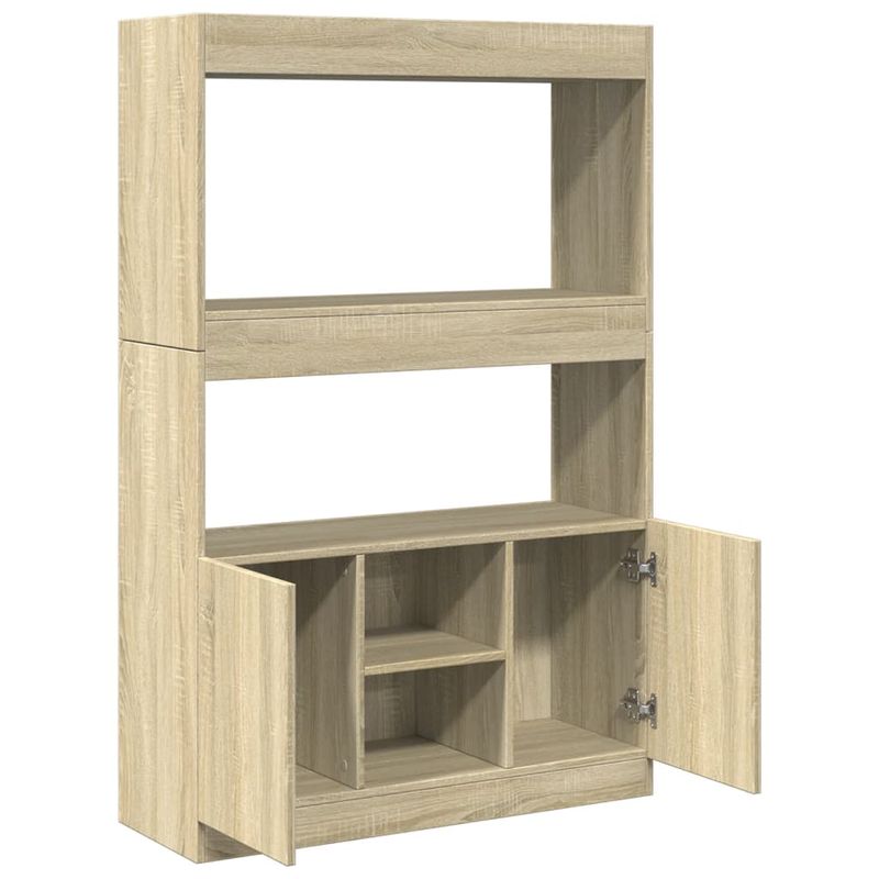 Casa si Gradina - Mobilier - Biblioteci si rafturi - Biblioteci - Dulap inalt, stejar sonoma, 92x33x140 cm, lemn prelucrat - Infinity.ro