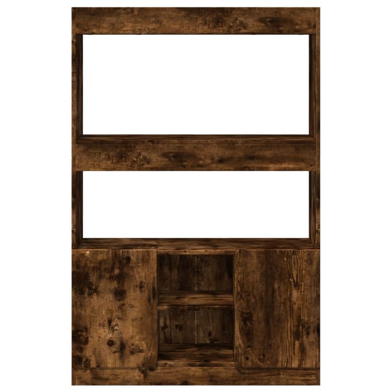 Casa si Gradina - Mobilier - Biblioteci si rafturi - Biblioteci - Dulap inalt, stejar fumuriu, 92x33x140 cm, lemn prelucrat - Infinity.ro