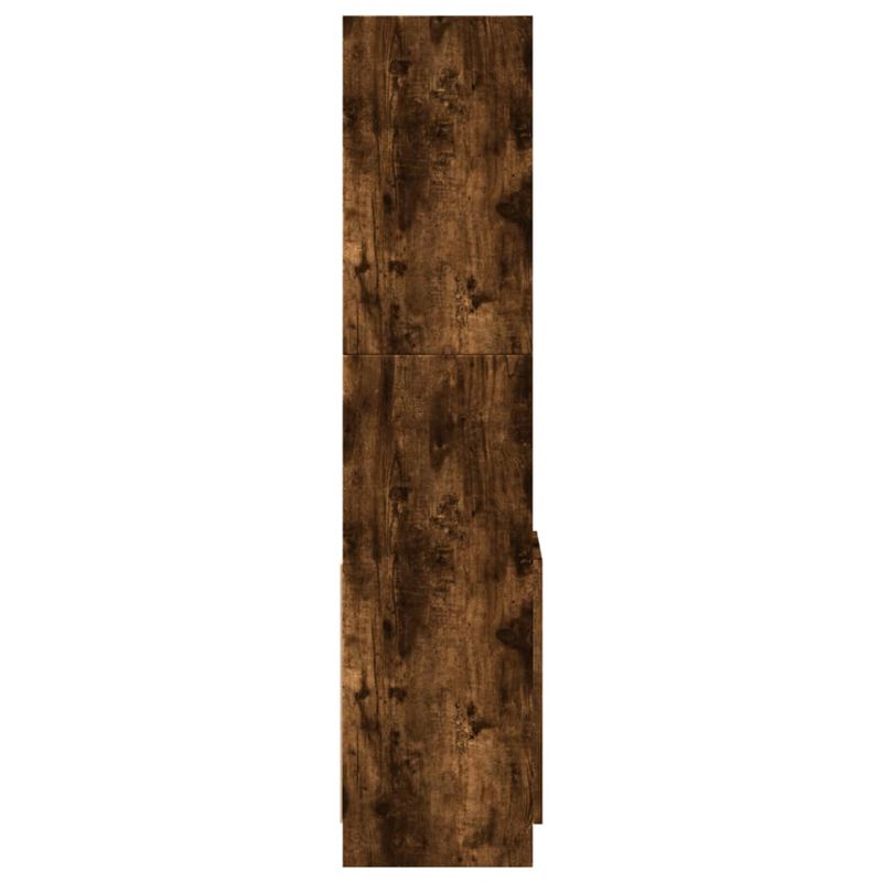 Casa si Gradina - Mobilier - Biblioteci si rafturi - Biblioteci - Dulap inalt, stejar fumuriu, 92x33x140 cm, lemn prelucrat - Infinity.ro