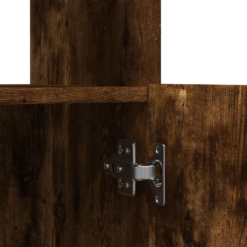 Casa si Gradina - Mobilier - Biblioteci si rafturi - Biblioteci - Dulap inalt, stejar fumuriu, 92x33x140 cm, lemn prelucrat - Infinity.ro