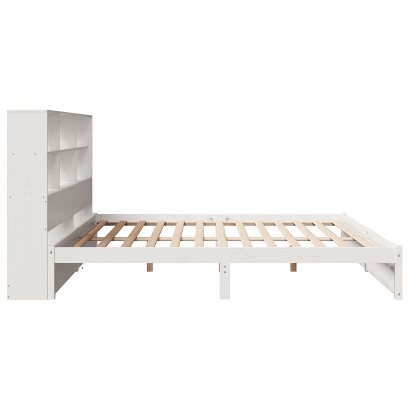 Casa si Gradina - Mobilier - Paturi si accesorii - Paturi - Pat cu biblioteca fara saltea, 180x200 cm, lemn masiv de pin - Infinity.ro