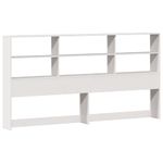 Casa si Gradina - Mobilier - Paturi si accesorii - Paturi - Pat cu biblioteca fara saltea, 180x200 cm, lemn masiv de pin - Infinity.ro