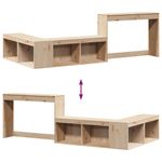 Casa si Gradina - Mobilier - Comode si corpuri - Noptiere - Noptiera cu birou, 232x122x75 cm lemn masiv de pin - Infinity.ro