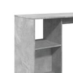 Casa si Gradina - Mobilier - Mese si birouri - Mese bucatarie si dining - Masa de bar cu raft, gri beton, 124x46x103,5 cm, lemn prelucrat - Infinity.ro