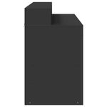 Casa si Gradina - Mobilier - Mese si birouri - Birouri - Birou cu lumini LED, negru, 120x55x91 cm, lemn prelucrat - Infinity.ro