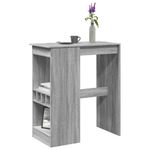 Casa si Gradina - Mobilier - Mese si birouri - Mese bucatarie si dining - Masa bar cu rafturi gri sonoma 90x47,5x103,5 cm lemn prelucrat - Infinity.ro