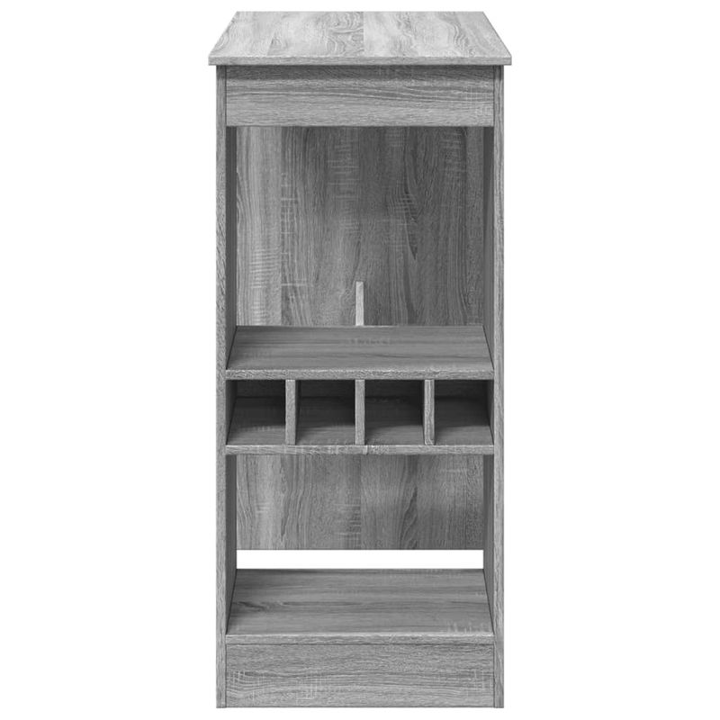 Casa si Gradina - Mobilier - Mese si birouri - Mese bucatarie si dining - Masa bar cu rafturi gri sonoma 90x47,5x103,5 cm lemn prelucrat - Infinity.ro