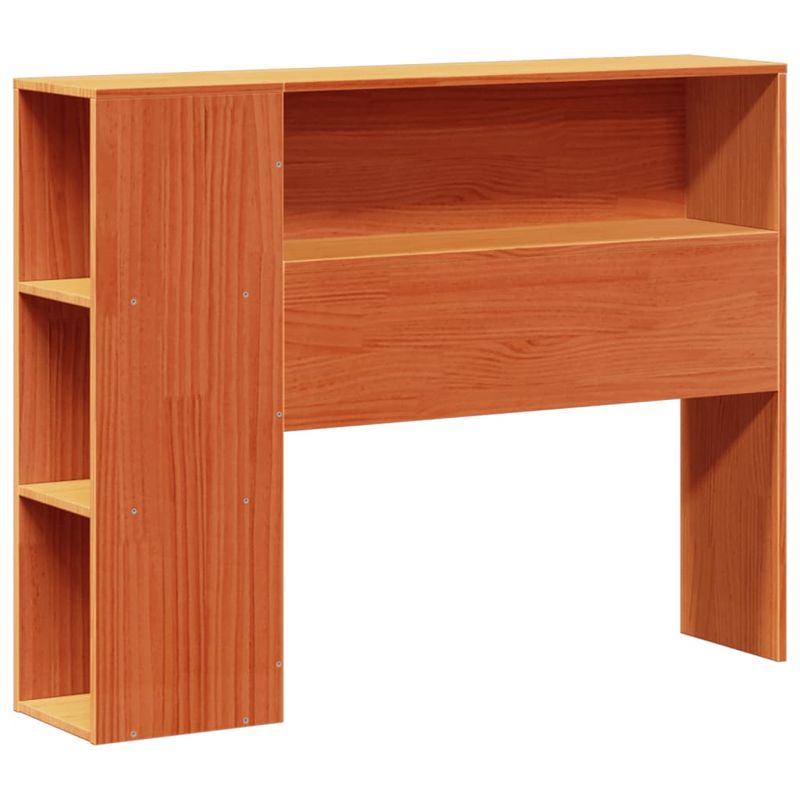 Casa si Gradina - Mobilier - Paturi si accesorii - Paturi - Pat biblioteca fara saltea maro ceruit 75x190 cm lemn masiv pin - Infinity.ro