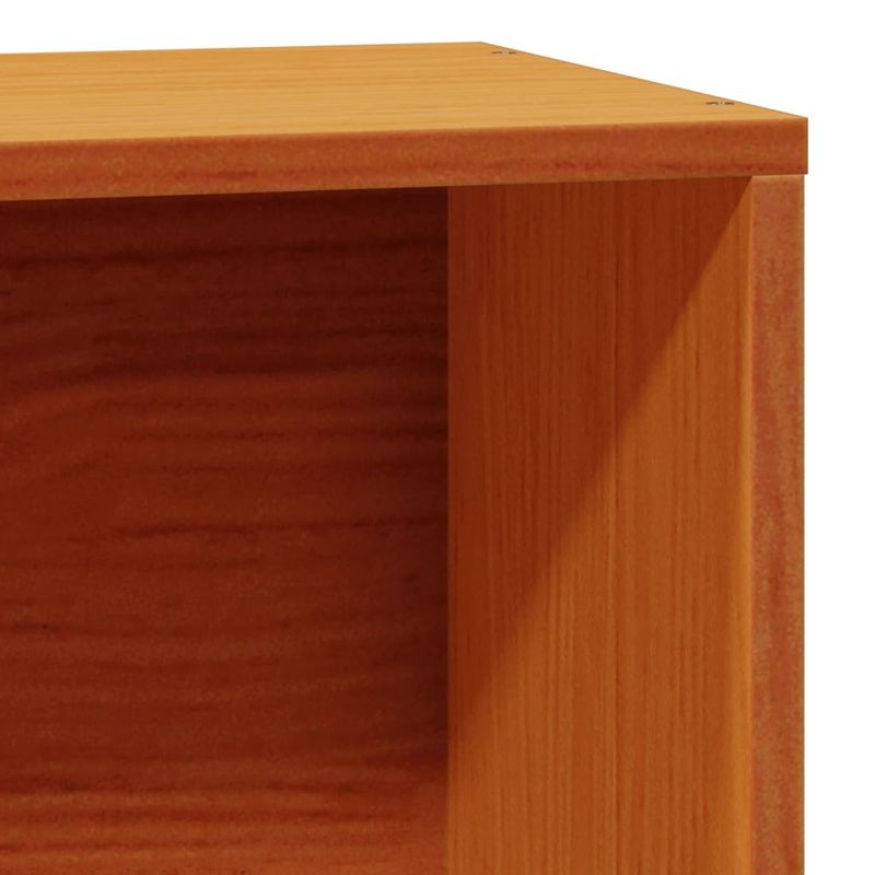 Casa si Gradina - Mobilier - Paturi si accesorii - Paturi - Pat biblioteca fara saltea maro ceruit 75x190 cm lemn masiv pin - Infinity.ro