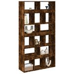 Casa si Gradina - Mobilier - Biblioteci si rafturi - Biblioteci - Separator camera stejar fumuriu 100x33x187,5 cm lemn prelucrat - Infinity.ro