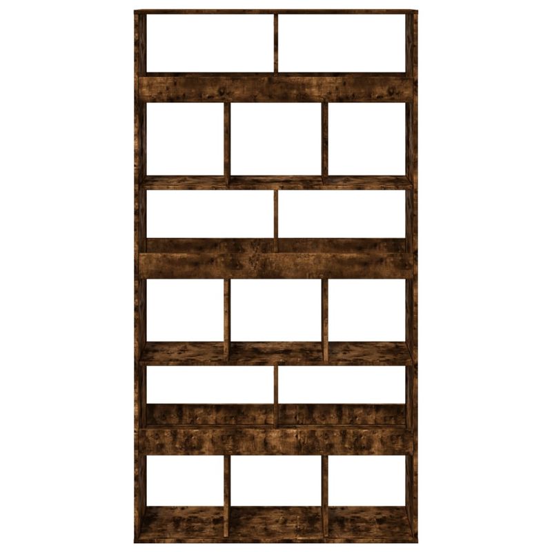 Casa si Gradina - Mobilier - Biblioteci si rafturi - Biblioteci - Separator camera stejar fumuriu 100x33x187,5 cm lemn prelucrat - Infinity.ro