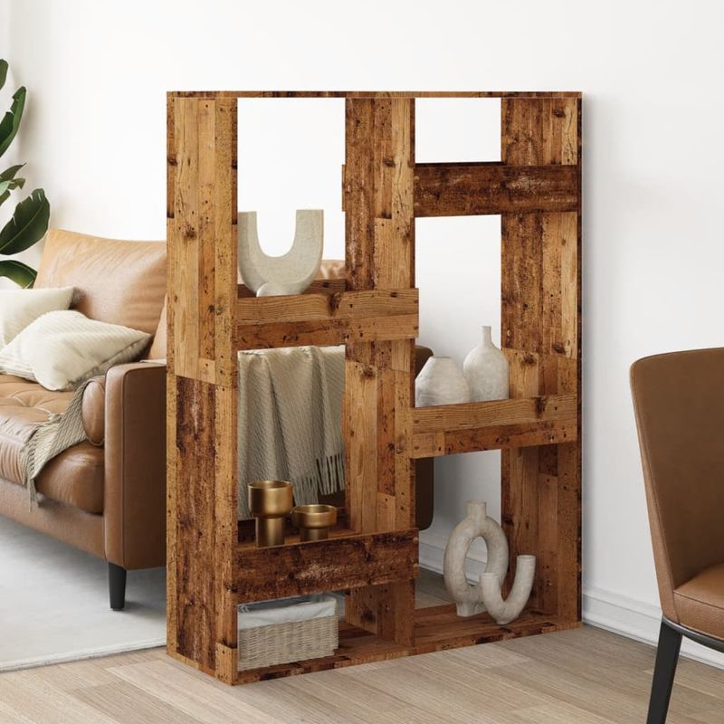 Casa si Gradina - Mobilier - Biblioteci si rafturi - Biblioteci - Separator de camera, lemn vechi, 100x33x135 cm, lemn prelucrat - Infinity.ro