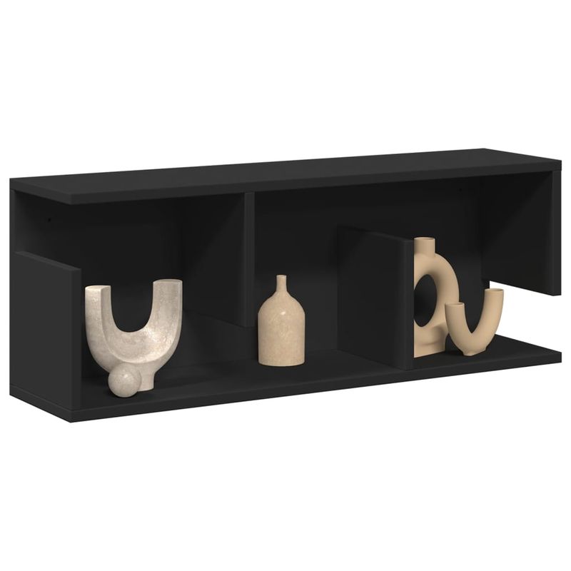 Casa si Gradina - Mobilier - Biblioteci si rafturi - Rafturi - Dulap de perete, negru, 80x20x30 cm, lemn prelucrat - Infinity.ro