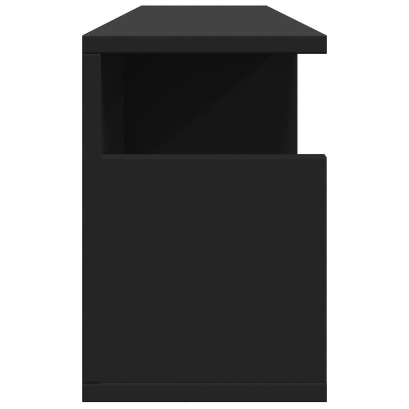 Casa si Gradina - Mobilier - Biblioteci si rafturi - Rafturi - Dulap de perete, negru, 80x20x30 cm, lemn prelucrat - Infinity.ro