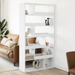 Casa si Gradina - Mobilier - Biblioteci si rafturi - Biblioteci - Separator de camera, alb, 100x33x187,5 cm, lemn prelucrat - Infinity.ro