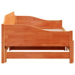 Casa si Gradina - Mobilier - Paturi si accesorii - Paturi - Pat de zi cu extensie, maro ceruit, 90x190cm, lemn masiv de pin - Infinity.ro