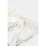 Fashion, accesorii si bijuterii - Copii - Imbracaminte copii - Body-uri copii - Set bluzita cu maneca lunga si pantaloni lungi Girafa, BabyCosy, 100% bumbac organic, Ecru (Marime: 18-24 Luni) - Infinity.ro