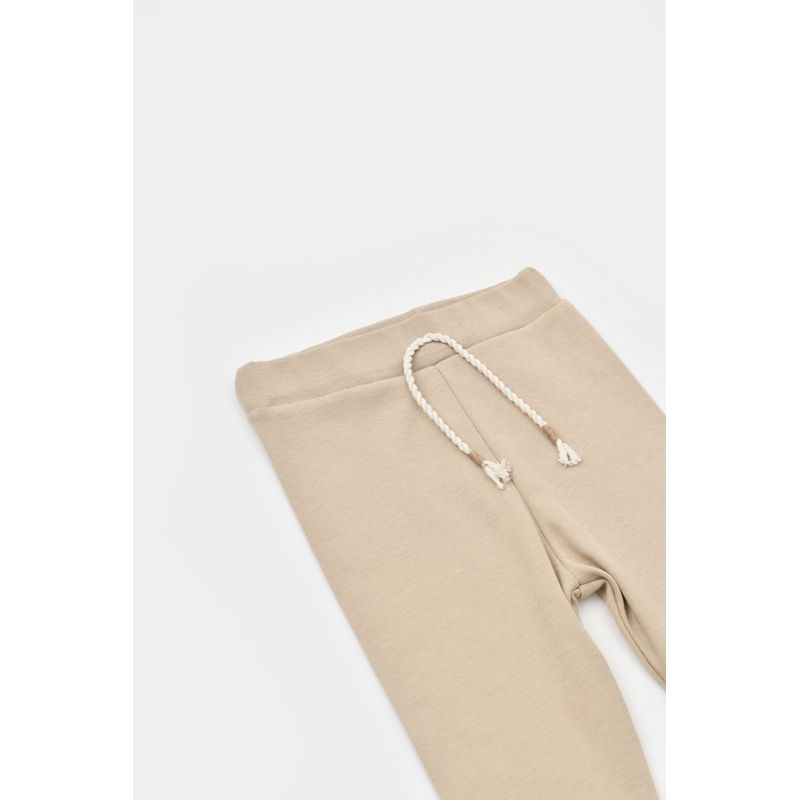 Fashion, accesorii si bijuterii - Copii - Imbracaminte copii - Body-uri copii - Set bluzita cu maneca lunga si pantaloni lungi Girafa, BabyCosy, 100% bumbac organic, Ecru (Marime: 18-24 Luni) - Infinity.ro