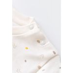 Fashion, accesorii si bijuterii - Copii - Imbracaminte copii - Body-uri copii - Set bluzita cu maneca lunga si pantaloni lungi - bumbac organic 100% - Ecru cu buline, BabyCosy (Marime: 18-24 Luni) - Infinity.ro