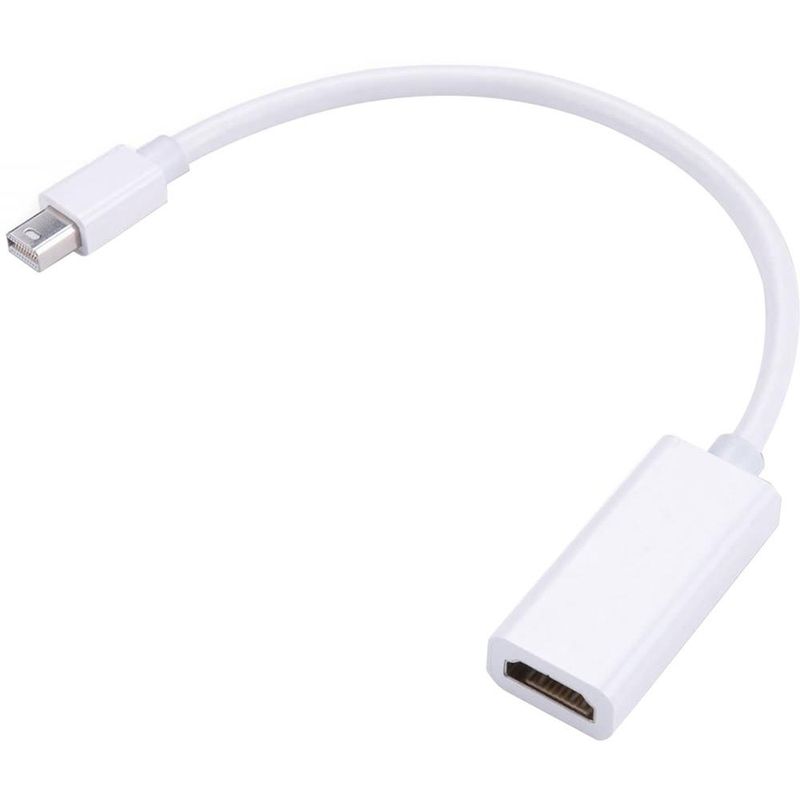 TV, Audio-Video si Foto - Accesorii TV si audio - Cabluri si adaptoare video - Adaptor Nelbo mini DISPLAYPORT - HDMI, Thunderbolt, de calitate superioara, Apple compatibil, tip tata-mama - Infinity.ro