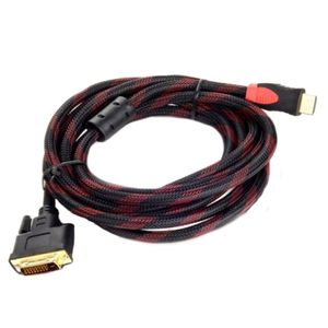 Cablu Nelbo, HDMI - DVI de 1.5 metri, tip tata-tata ecranat de calitate superioara