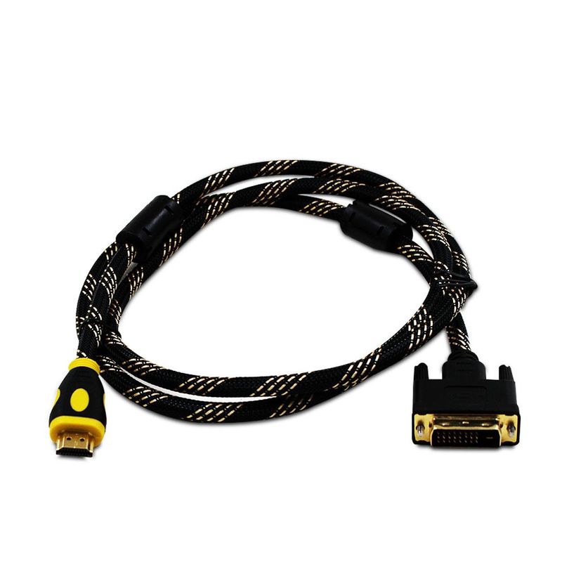 TV, Audio-Video si Foto - Accesorii TV si audio - Cabluri si adaptoare video - Cablu Nelbo, HDMI - DVI de 1.5 metri, tip tata-tata ecranat de calitate superioara - Infinity.ro