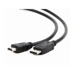 TV, Audio-Video si Foto - Accesorii TV si audio - Cabluri si adaptoare video - Cablu Nelbo DISPLAYPORT - HDMI de 1.8m, tip tata-tata ecranat de calitate superioara - Infinity.ro