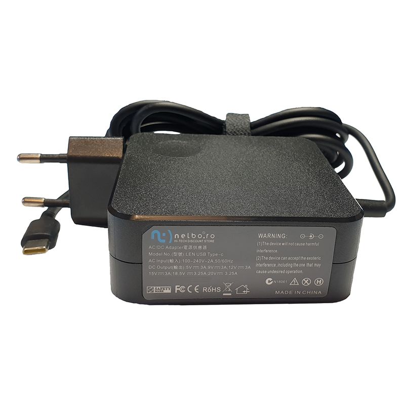 Laptop, Telefoane si Tablete - Laptopuri si accesorii - Accesorii Laptop - Incarcatoare laptop - Incarcator laptop Asus ADP-65JW C 65W 20V 3.25A, tableta cu mufa USB-C - Infinity.ro