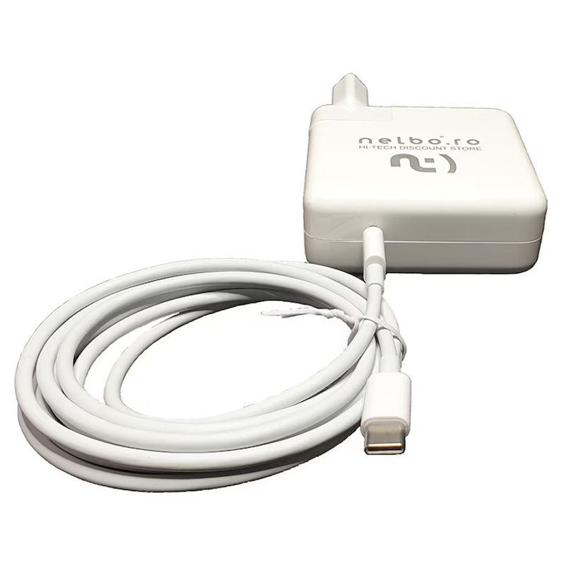 Laptop, Telefoane si Tablete - Laptopuri si accesorii - Accesorii Laptop - Incarcatoare laptop - Incarcator laptop OEM compatibil cu Apple Mackbook Pro 13 inch (2016, 2017, 2018), 61W cu mufa USB-C - Infinity.ro