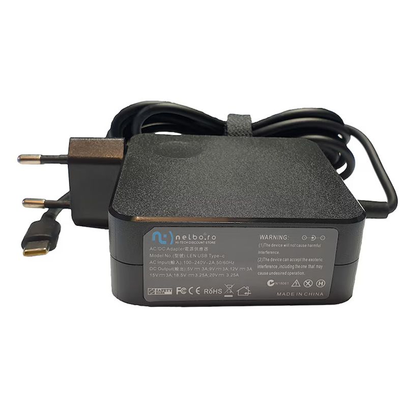 Laptop, Telefoane si Tablete - Laptopuri si accesorii - Accesorii Laptop - Incarcatoare laptop - Incarcator laptop Asus 65W 20V 3.25A, tableta cu mufa USB-C - Infinity.ro