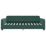 Casa si Gradina - Mobilier - Paturi si accesorii - Paturi - Pat de zi cu extensie si sertare verde inchis 90x200 cm catifea - Infinity.ro