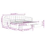 Casa si Gradina - Mobilier - Paturi si accesorii - Paturi - Pat de zi cu extensie si sertare verde inchis 90x200 cm catifea - Infinity.ro