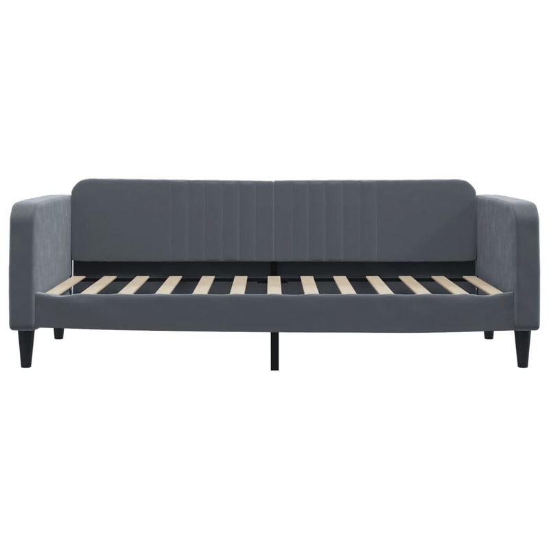 Casa si Gradina - Mobilier - Paturi si accesorii - Paturi - Cadru de pat, gri inchis, 90x200 cm, catifea - Infinity.ro