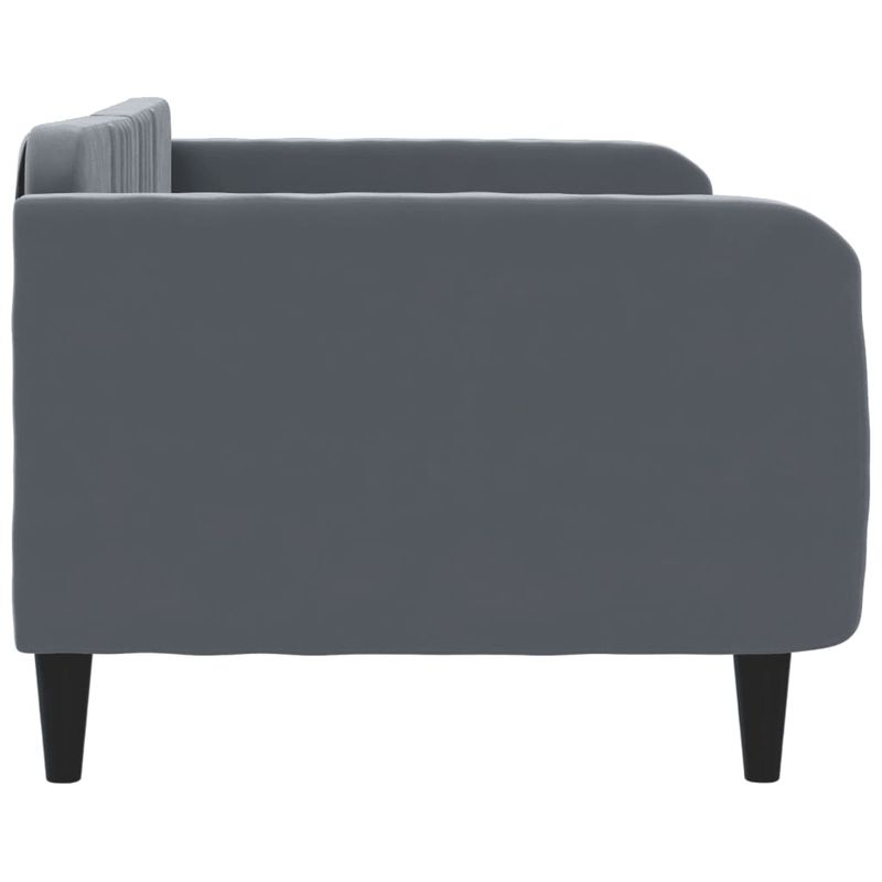 Casa si Gradina - Mobilier - Paturi si accesorii - Paturi - Cadru de pat, gri inchis, 90x200 cm, catifea - Infinity.ro
