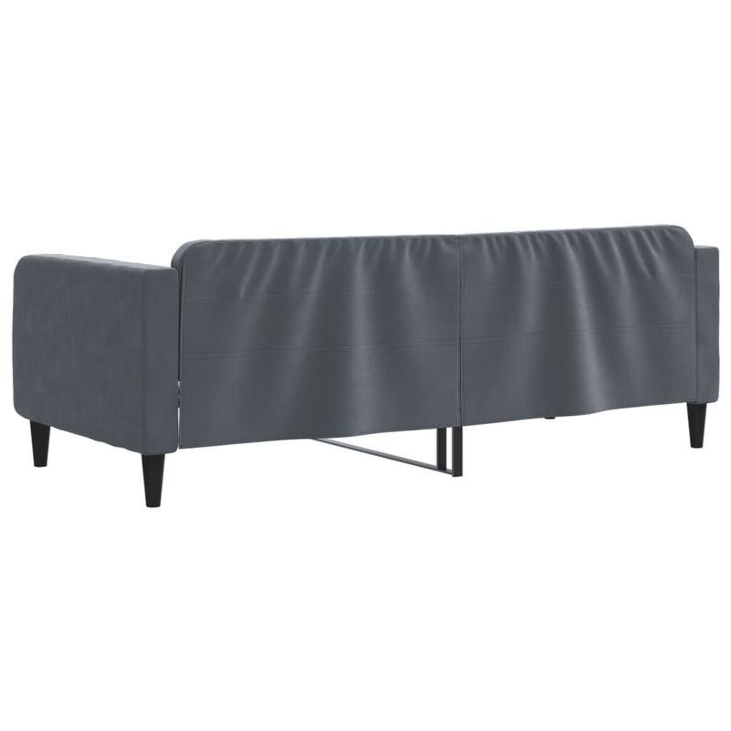 Casa si Gradina - Mobilier - Paturi si accesorii - Paturi - Cadru de pat, gri inchis, 90x200 cm, catifea - Infinity.ro