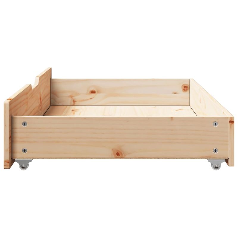 Casa si Gradina - Mobilier - Paturi si accesorii - Accesorii paturi - Sertare de pat cu roti, 2 buc., 90x55x16 cm, lemn masiv de pin - Infinity.ro
