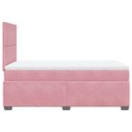 Casa si Gradina - Mobilier - Paturi si accesorii - Paturi - Pat box spring cu saltea, negru, 120x190 cm, catifea - Infinity.ro
