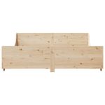 Casa si Gradina - Mobilier - Paturi si accesorii - Paturi - Cadru de pat fara saltea, 200x200 cm, lemn masiv pin - Infinity.ro
