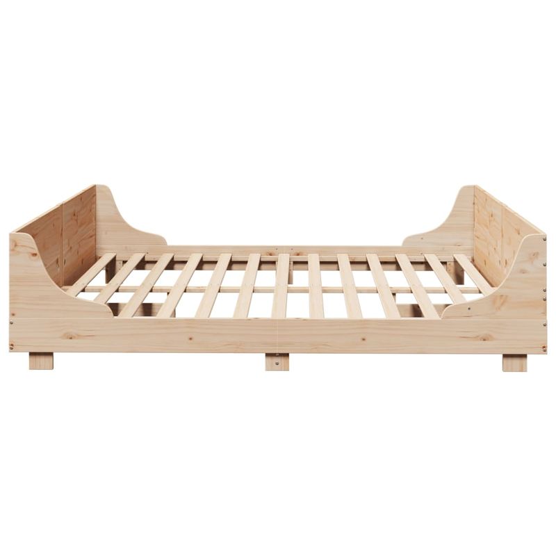 Casa si Gradina - Mobilier - Paturi si accesorii - Paturi - Cadru de pat fara saltea, 200x200 cm, lemn masiv pin - Infinity.ro