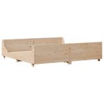 Casa si Gradina - Mobilier - Paturi si accesorii - Paturi - Cadru de pat fara saltea, 200x200 cm, lemn masiv pin - Infinity.ro
