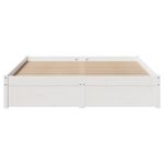 Casa si Gradina - Mobilier - Paturi si accesorii - Paturi - Cadru de pat fara saltea, alb, 150x200 cm, lemn masiv pin - Infinity.ro