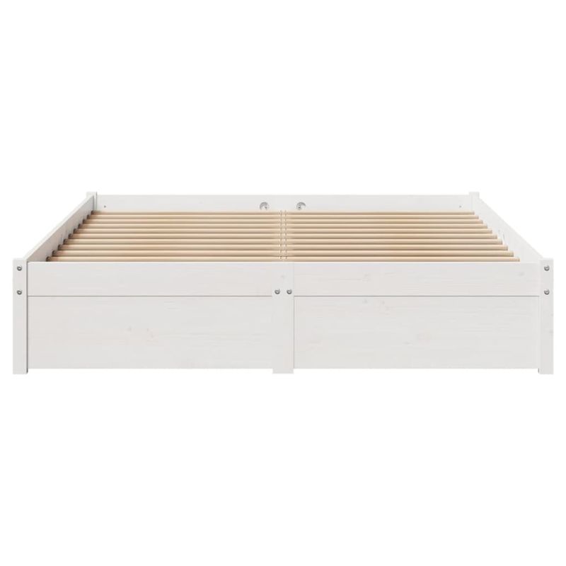 Casa si Gradina - Mobilier - Paturi si accesorii - Paturi - Cadru de pat fara saltea, alb, 150x200 cm, lemn masiv pin - Infinity.ro