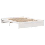 Casa si Gradina - Mobilier - Paturi si accesorii - Paturi - Cadru de pat fara saltea, alb, 150x200 cm, lemn masiv pin - Infinity.ro