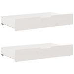 Casa si Gradina - Mobilier - Paturi si accesorii - Paturi - Cadru de pat fara saltea, alb, 150x200 cm, lemn masiv pin - Infinity.ro
