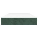 Casa si Gradina - Mobilier - Saltele si somiere - Saltele - Saltea de pat cu arcuri, verde inchis, 100x220x20 cm, catifea - Infinity.ro