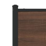 Casa si Gradina - Mobilier - Paturi si accesorii - Paturi - Cadru pat metalic cu tablie, stejar maro, 140x190 cm, model cu tăblie de cap și tăblie de picioare joasă dublă - Infinity.ro