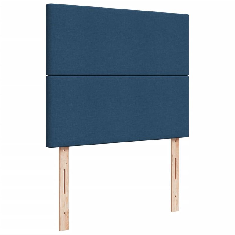 Casa si Gradina - Mobilier - Paturi si accesorii - Paturi - Pat box spring cu saltea, albastru, 120x190 cm, material textil - Infinity.ro